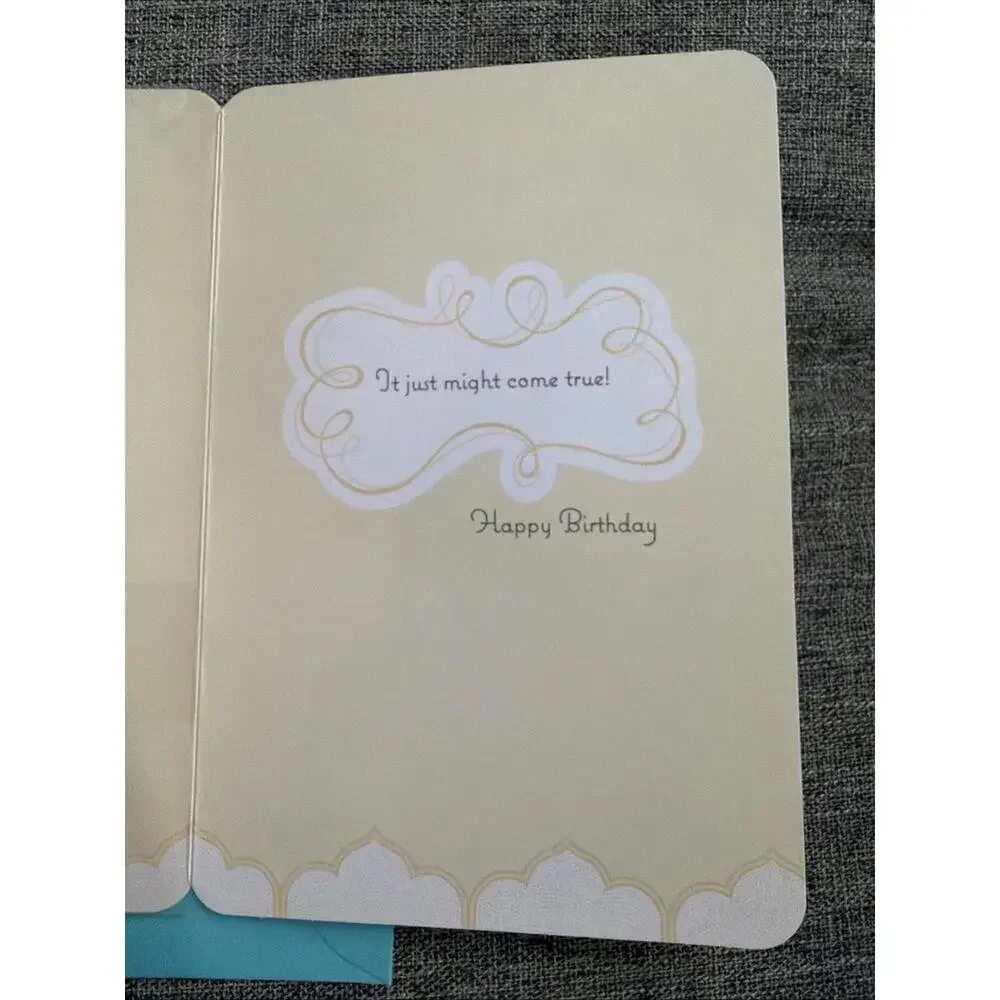 Hallmark Disney Birthday Greeting Card Aladdin Better Wish For Something Good